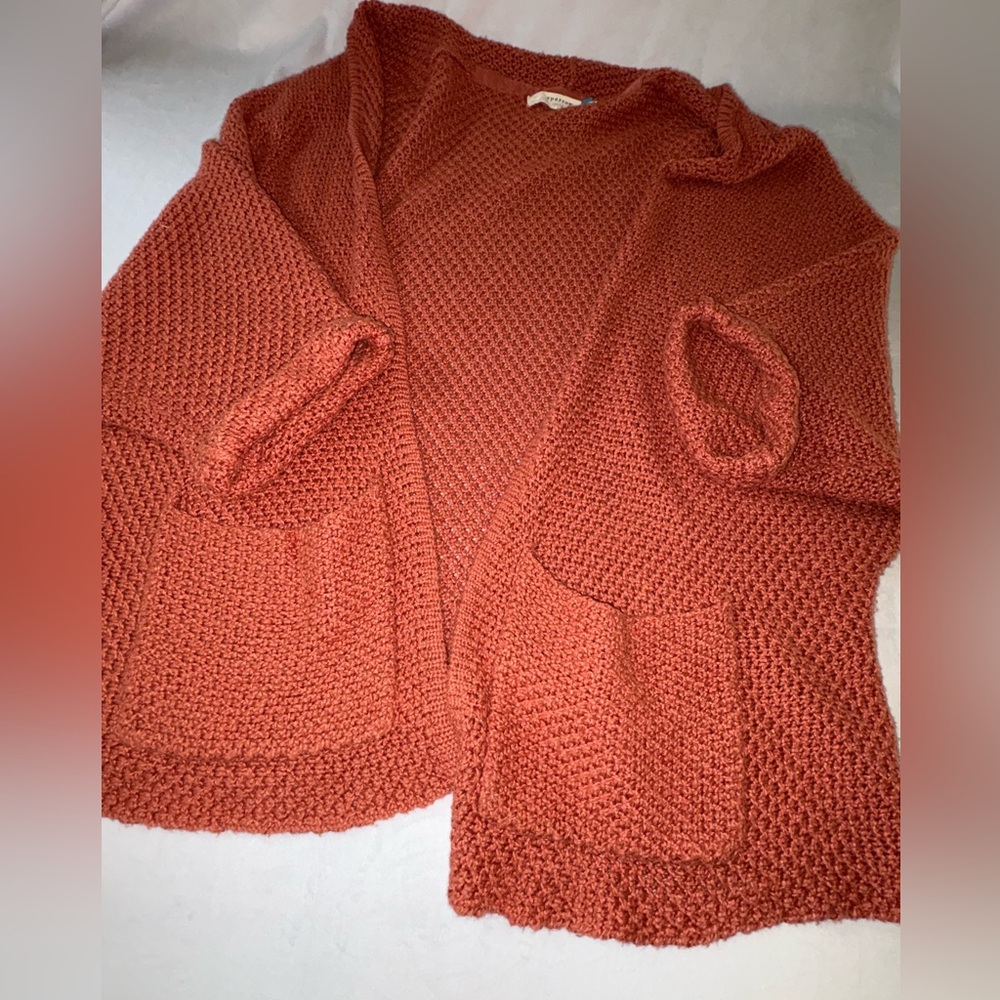 Anthro Sparrow Boho Pink Oversized Cardigan